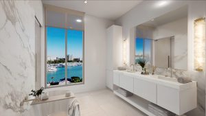 Bathroom Rendering at Peninsula Sarasota