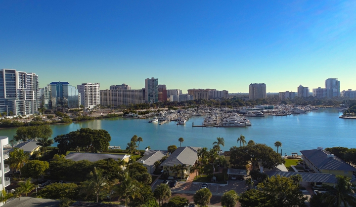 East Aerial View of Sarasota Peninsula