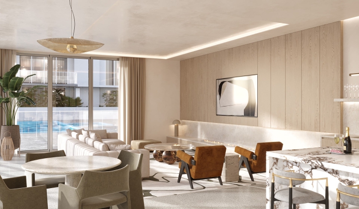 rendering of Peninsula Sarasota lounge