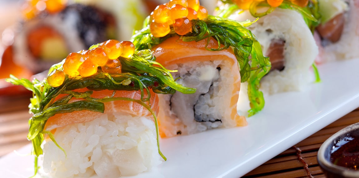 sushi plate from sarasota restaurant