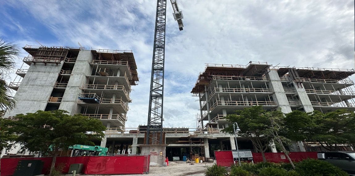 Peninsula Sarasota Condo under construction