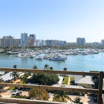 view of marina jack, as seen from the Peninsula Sarasota penthouse