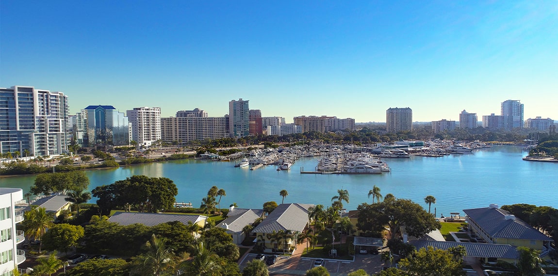 Views from Golden Gate Point Peninsula Sarasota